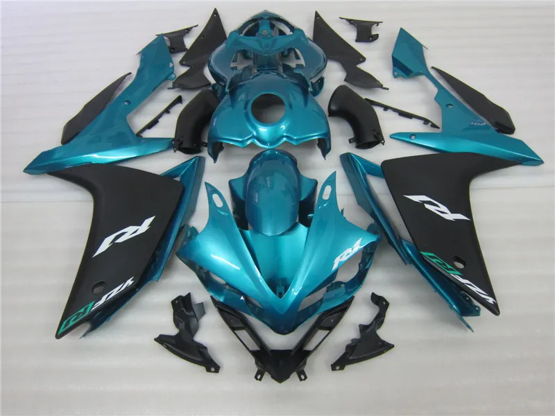 Injectie Molding Top Selling Fairing Kit voor Yamaha YZF R1 07 08 Groene zwarte kluizen Set YZFR1 2007 2008 OT19