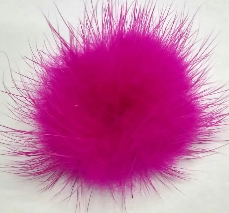 in a color 28mm Fur Craft pompon ball pom pom pompoms for clothing shoes Hairpins hair barrettes ornament accessories GR101