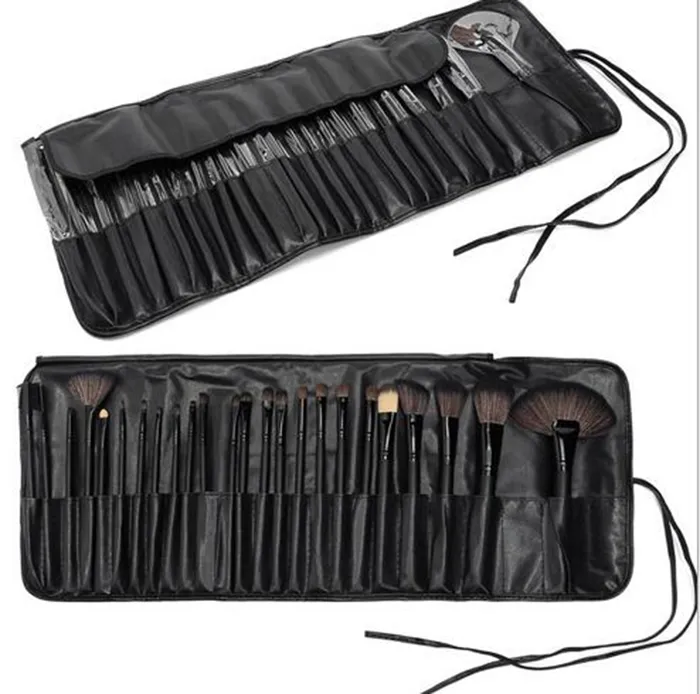 Pennelli trucco professionale Set da 32 pezzi 24 pezzi Pennello trucco cosmetico completo portatile Strumento Fondotinta Ombretto Pennello labbra con borsa