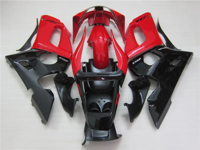 Lägre pris Moto Part Fairings för Yamaha YZF R6 98 99 00 01 02 Red Black Fairing Kit YZFR6 1998-2002 OT47