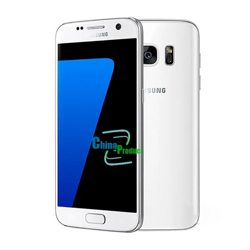 Téléphone portable d'origine Samsung Galaxy S7 5,1 pouces 4 Go de RAM 32 Go de ROM Octa Core NFC WIFI GPS 12MP 4G LTE Smartphone remis à neuf