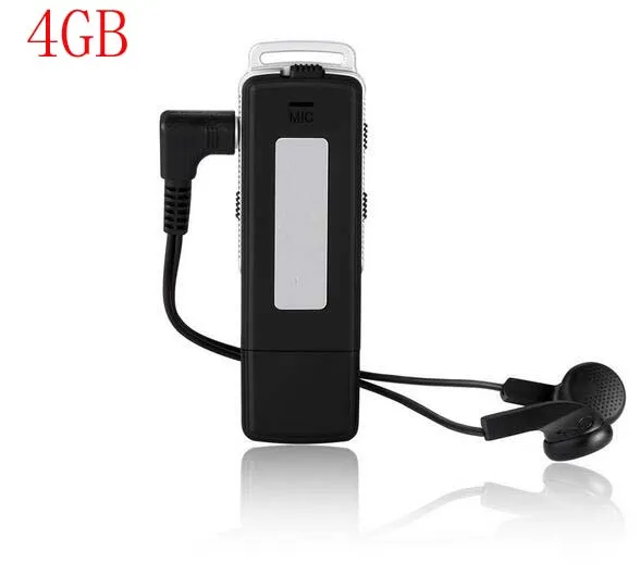 USB USB Disk Digital Audio Visher Recorder 4GB / 8GB MP3-плеер REC One Кнопка + Долгое время записи