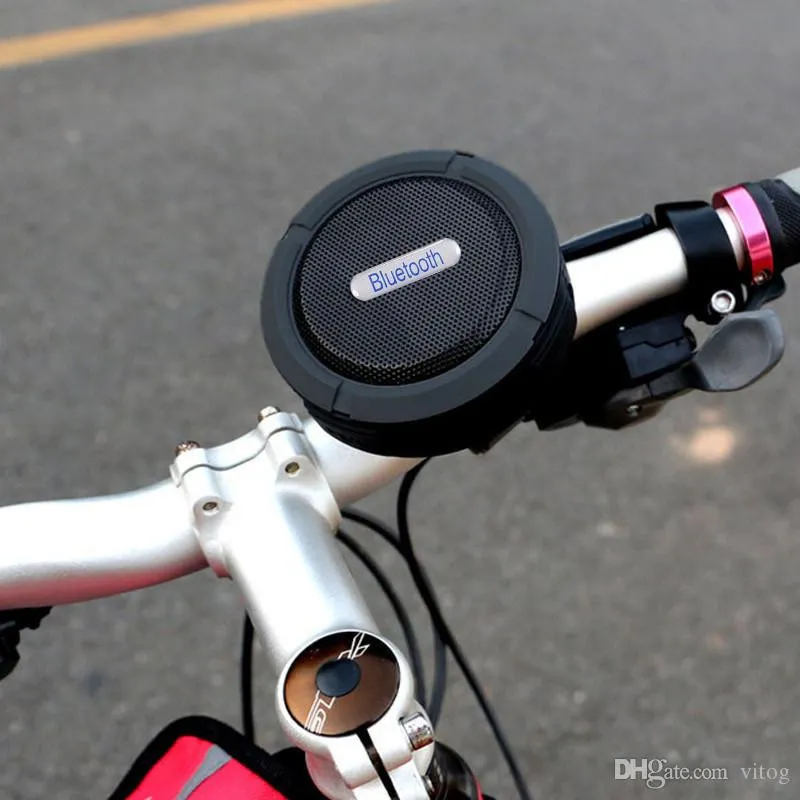 Портативный водонепроницаемый динамик Bluetooth с крючком и всасывающей чашкой - беспроводной стерео музыкальный проигрыватель для приключений на открытом воздухе