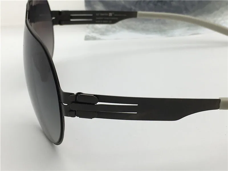 Germany designer men brand sunglasses IC model neutor ultra-light without screw memory alloy glasses removable stainless steel pilots frame
