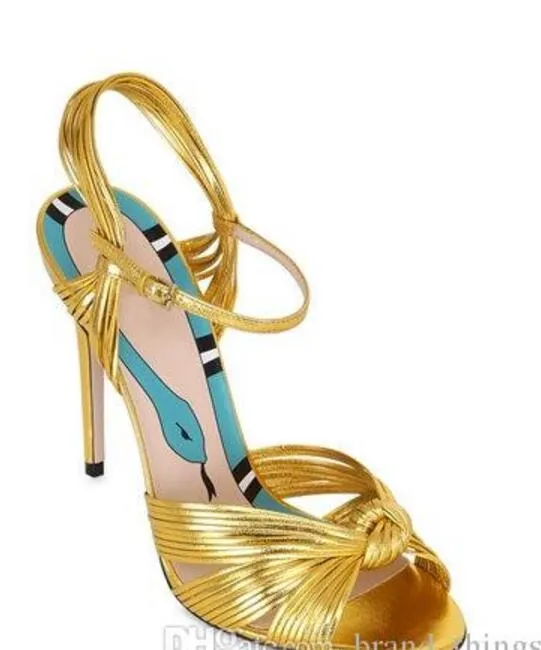 2017 Donne Sandali Color Oro Scarpe Da Festa Estive Scarpe Sexy
