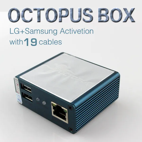 صندوق الأخطبوط الأصلي بالكامل تم تنشيطه بالكامل لـ LG و Samsung 19 كابلات بما في ذلك Optimus Cable Set Set Flash Repair T3209984