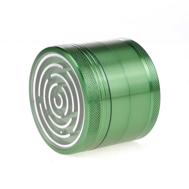 Maze Game Grinders 63mm Diâmetro 4 Partes Metal Herb Grinders Herb Trituradores vs Sharps Stone Grinders DHL 6931794