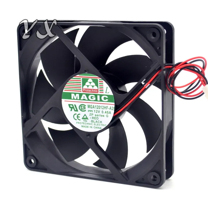 Ny MGA12012HF-A25 12CM 12V 0 45A GALE TILL TILLGÄNGLIGA PRACT Supply Chassis Fan för Magic 120 120 25mm2007