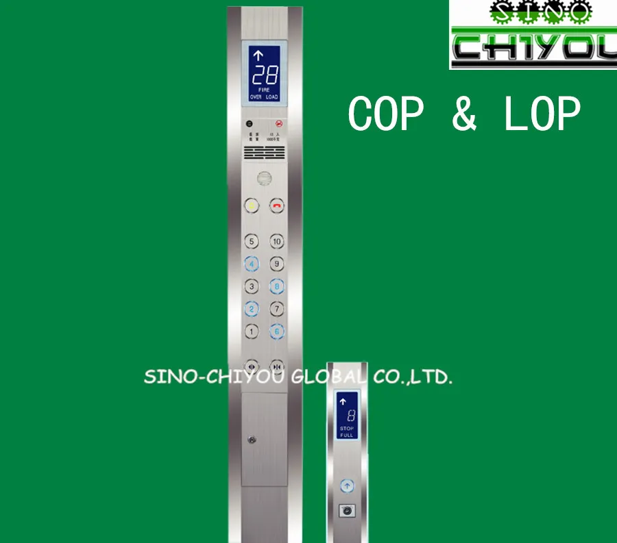 Personnalisez le COP LOP de l'ascenseur avec écran LCD/acier inoxydable/délié/boutons poussoirs ronds
