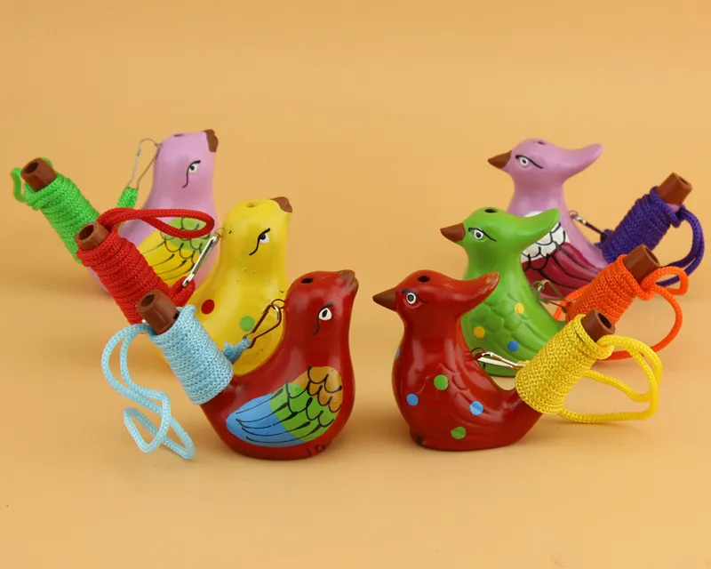 Ceramic water bird whistle home decoration children gifts