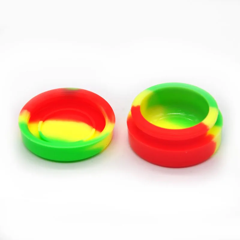 Smoking Nonstick Wax Containers Silicone Box 7ml Container Non-stick Food Grade Dry Herb Jars BHO Tool Storage Jar Oil