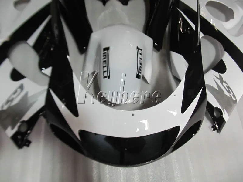 Kit carenatura carrozzeria Suzuki GSXR600 96 97 98 carenature bianco nero GSXR750 1996-1999 OI17