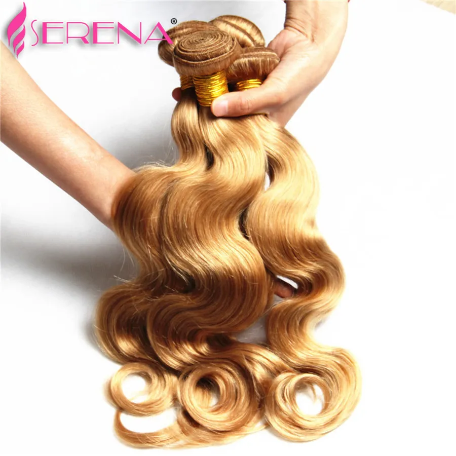 60% de réduction! Miel Blonde Extensions Péruvienne 10 