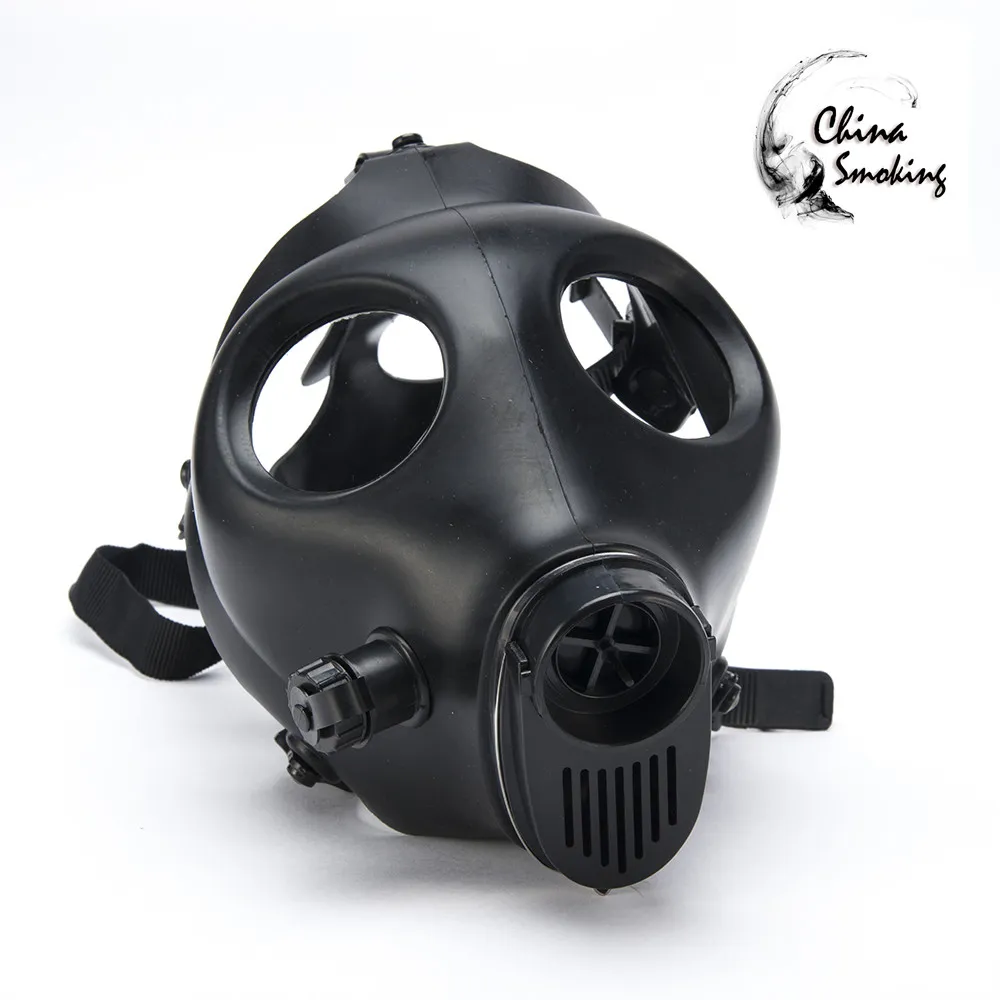 Gas Mask Hookah Only mask Water Pipes Sealed Acrylic Hookah Pipe Bong Filter High quality Solid and Colored Silicon Mask