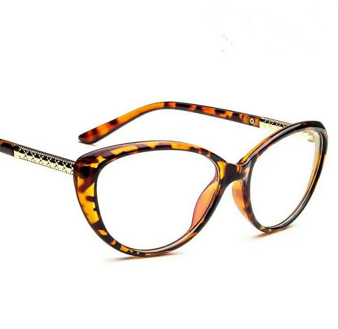 Brand Fashion Women Myopia Eye Glasses Frame Cat's Eye Optical Glasses Frame Vintage Retro Spectacle Eyewear 10pcs/lot Free Shipping