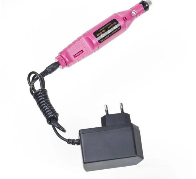 طاقة حفر الأظافر الكهربائية المحترفة الكاملة مع 6Bits US Adapter Acrylic Gel Remover Machine Manicure Pedicure Tool312G