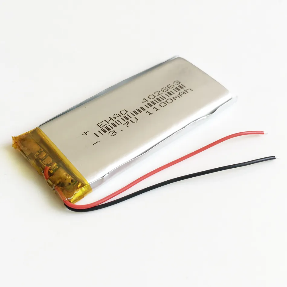 Modell 402863 3,7 V 1100 mAh Lithium-Polymer-Li-Po-Akku, Li-Zellen für DVD-PAD, Tablet-PC, Powerbank, Mobiltelefon, GPS