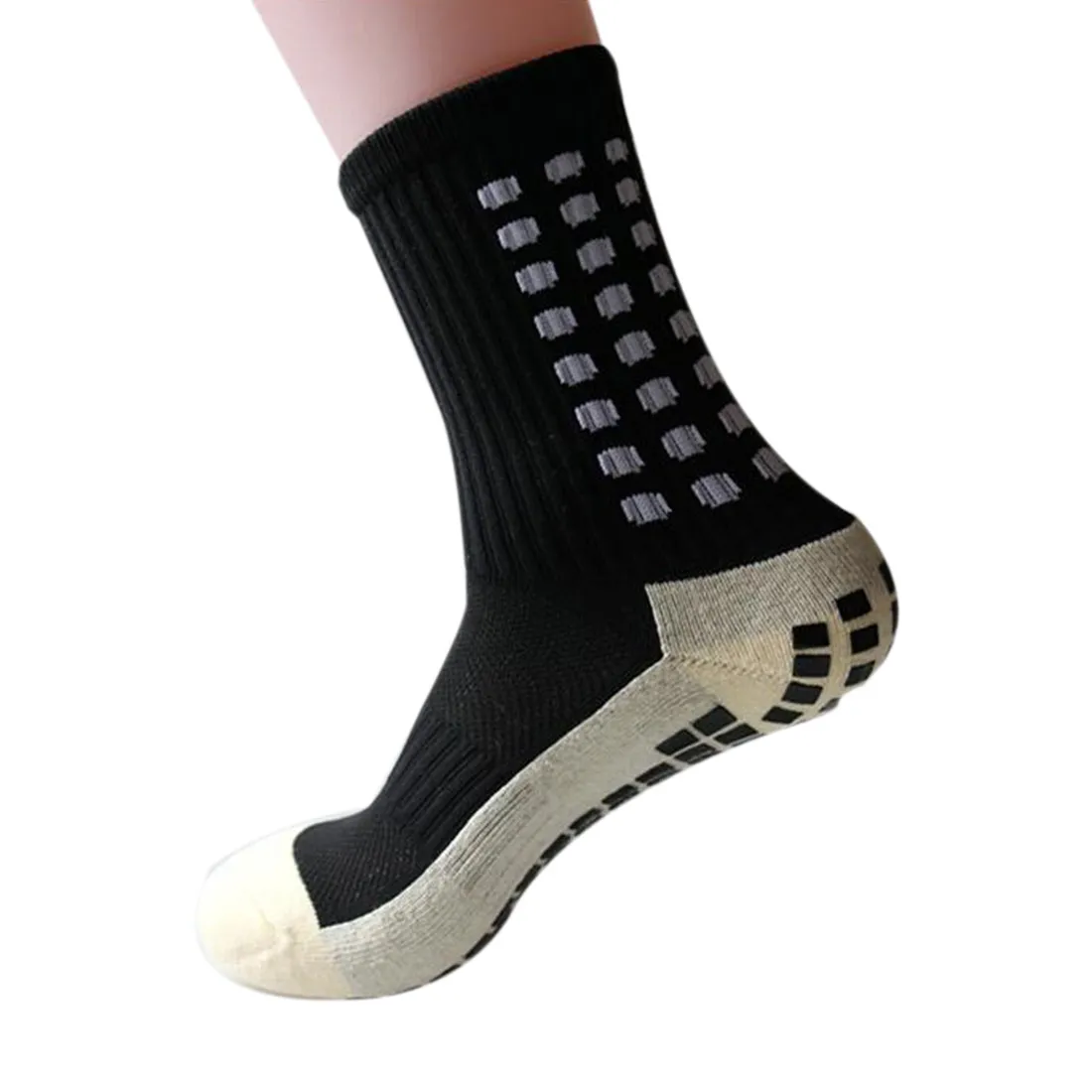 Mens Soccer Youth Football Socks Anti Slip Grip Pads For Football  Basketball Sports Grip Socks From Xushuxian, $2.52