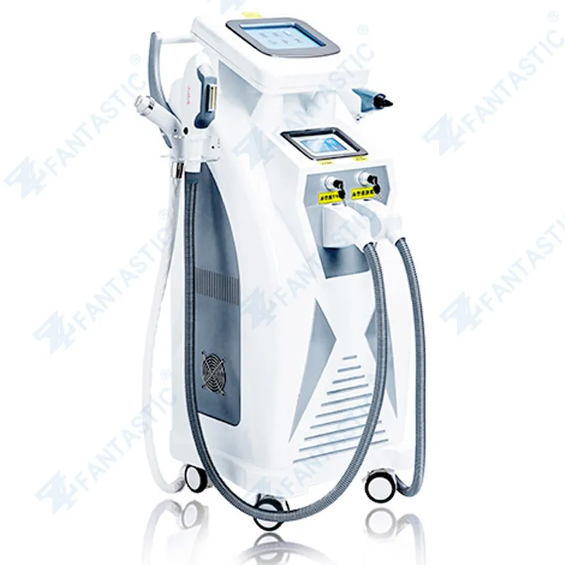 Mais recente Popular 4 em 1 IPL RF yag laser IPL SHR máquina de remoção de remoção de rejuvenescimento da pele remoção de tatuagem OPT máquina para salão de beleza