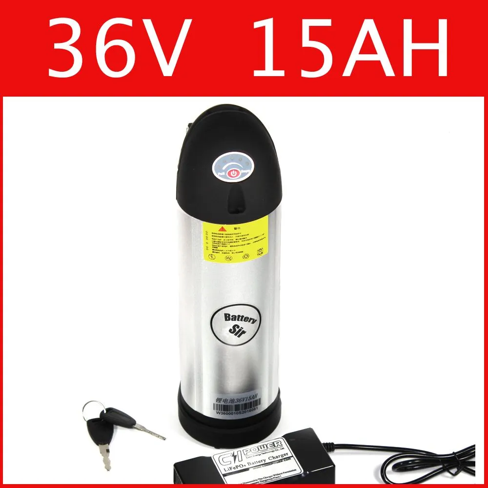 زجاجة ماء 36VOLT 500W 15Ah بطاريات الدراجة الكهربائية 36V 15Ah بطارية ليثيوم أيون 36V بطارية الدراجة الإلكترونية الولايات المتحدة الاتحاد الأوروبي الضرائب والرسوم