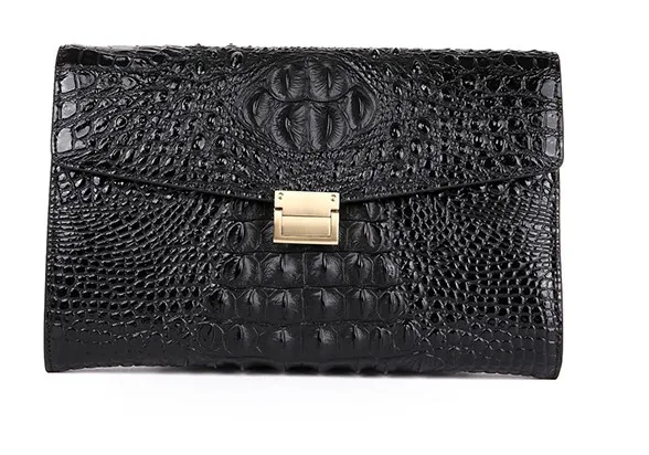 Pochette da donna di alta qualità Pochette importate In Pelle di coccodrillo Pelle di coccodrillo In Pelle Inner 28 cm Ampia busta Borse BUISNESSUL Casual tutto adatto