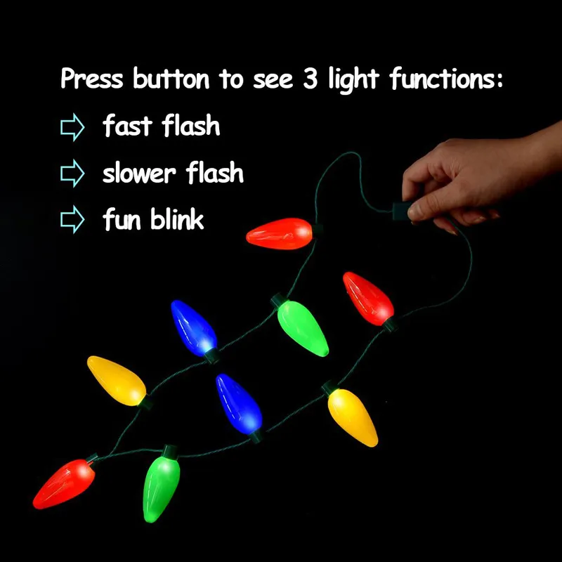 Kerst ketting LED-licht oplamp feestartikelen voor volwassenen of kinderen als een nieuwjaarscadeau