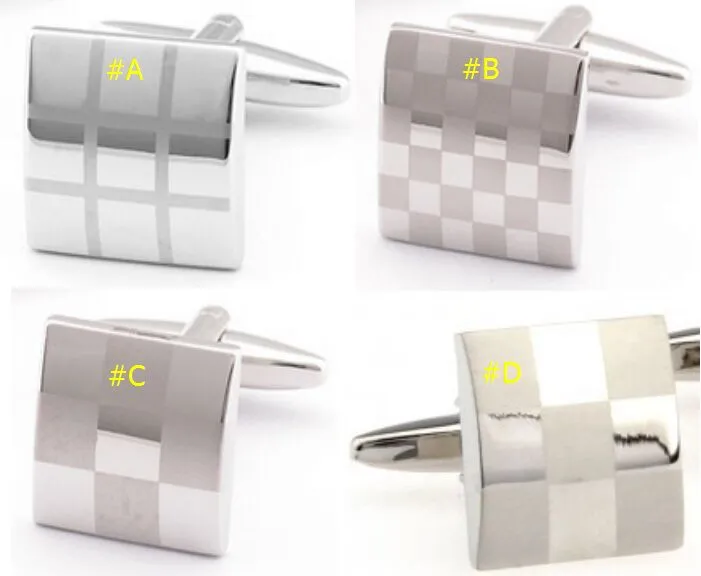 Pattern Cufflinks square Cufflink 16mm French Cuff Links for wedding Father`s day Christmas Gift