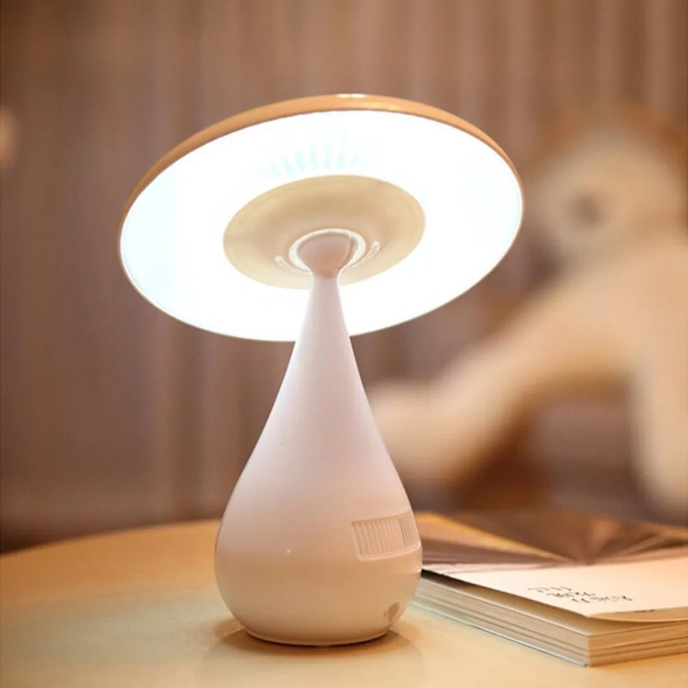 مصابيح الجدول الذكية لمس استشعار التحكم الفطر ليلة ضوء لتنقية الهواء مع قراءة مكتب LED