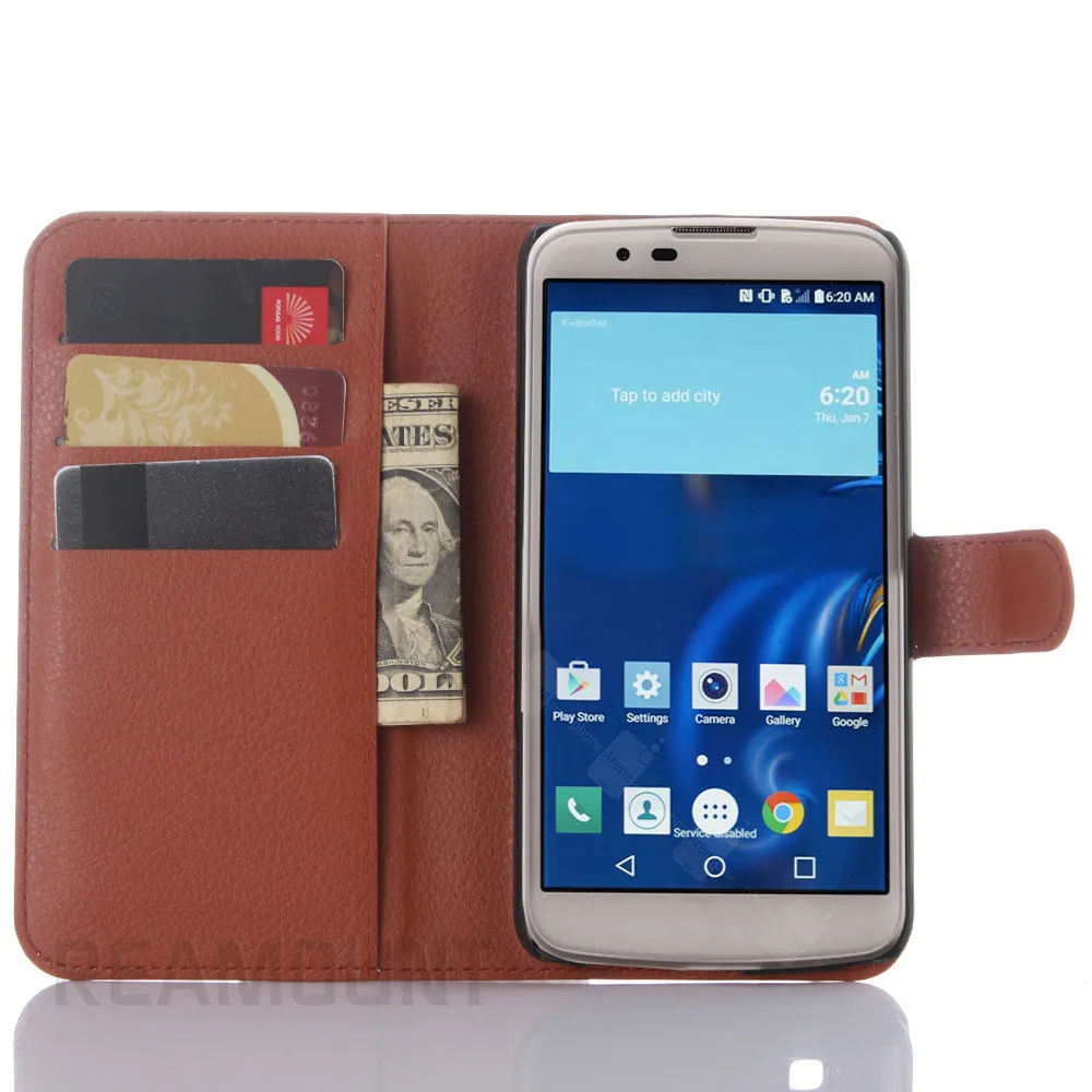 30 pezzi LG K7 LG K8 LG K10 custodia in pelle PU di lusso copertura del telefono custodia protettiva custodia cellulare custodia carta di credito