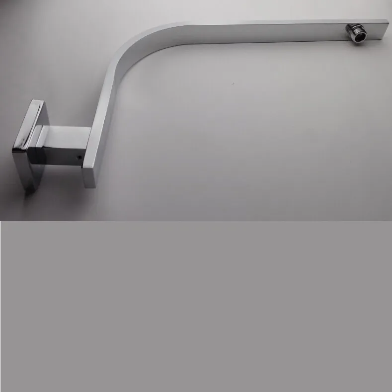 Wholesale And Retail Promotion Modern Chrome Brass Wall Mounted Square Bathroom Shower Arm Curved Shower Arm