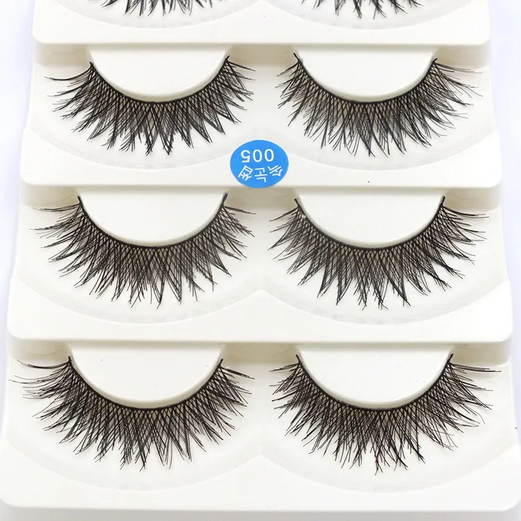 Soft Long Messy Cross Thick False Eyelashes Package boxes Beauty Tools Nautral 3D Handmade Lashes Quality Gurantee