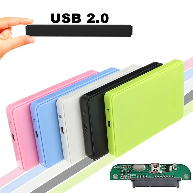 Schroefloze USB 2.0 480Mbps Behuizing Case Box Mobiele Schijf voor HDD SSD Laptop 2.5