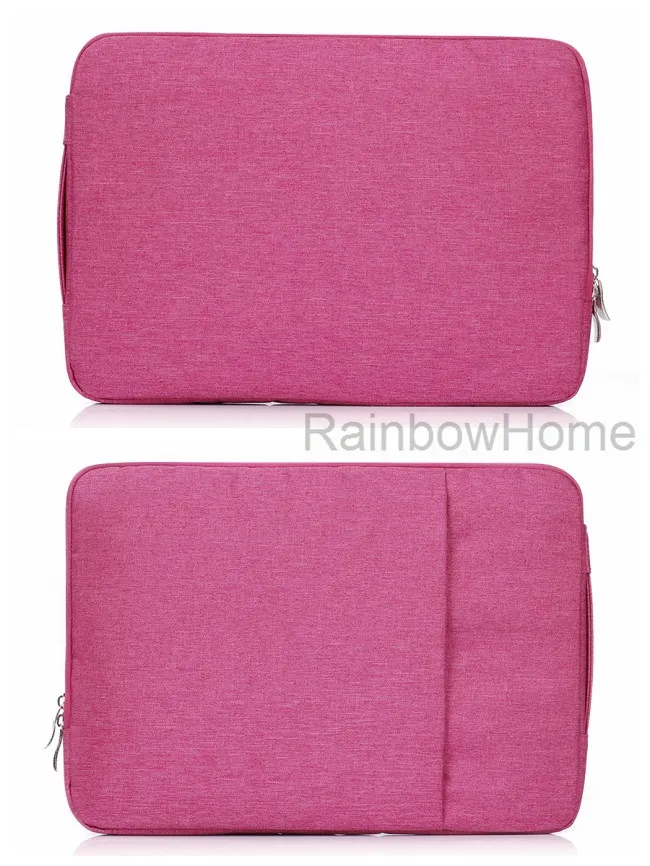 노트북 PC 스토리지 운반 가방 보호 슬리브 케이스 핸드백 HP Dell MacBook Air Pro Retina 13 15 인치 유니버설 Jean Fabric Zipper Bags Shopproof