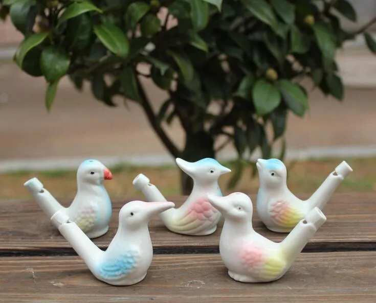 new arrival water bird whistle clay bird ceramic Glazed bird whistle-peacock Birds 