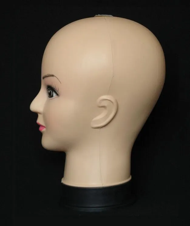 Mannequin Head Hat Affichage Femmes Perruque Torso PVC formation tête féminine modèle