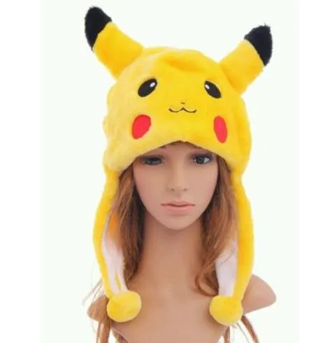 Anime Pikachu Fancy Costume Warmer Hat Beanie Unisex Adulto