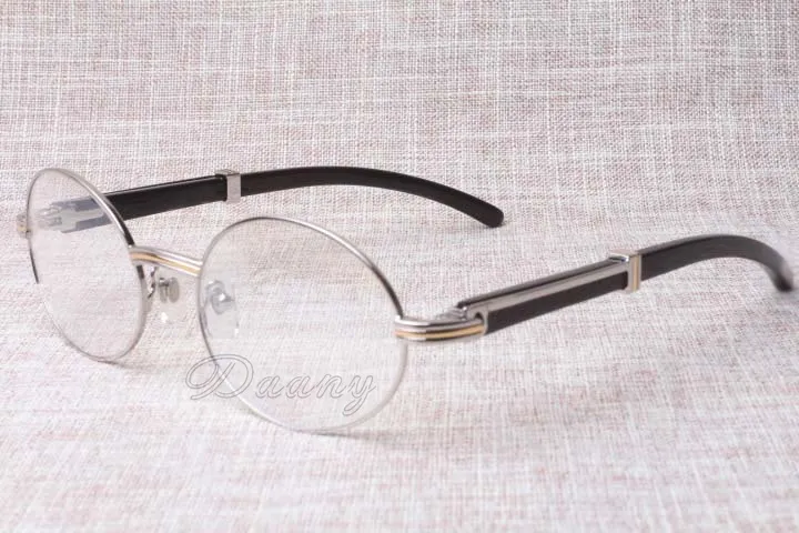 2019 new retro round glasses 7550178 black speaker eyeglasses men and women spectacle frame size: 55-22-135mm