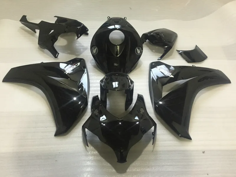 Injecção kit de plástico ABS moldado carenagem para Honda CBR1000RR 2008-2011 carenagens preto brilhante definido CBR1000RR 08 09 10 11 OT24