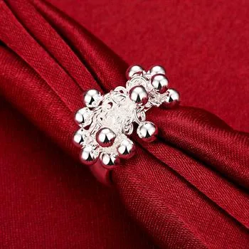 Hurtownie - detaliczna najniższa cena prezent świąteczny, darmowa wysyłka, nowy pierścień mody 925 srebrny R016