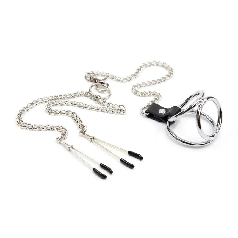 BDSM Toy For Men Nipple Clamps With Stainless Steel Metal
