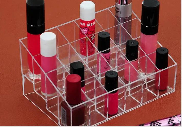 24 Lippenstifthalter Display Ständer klarer Acrylkosmetik -Organizer Lippenstift