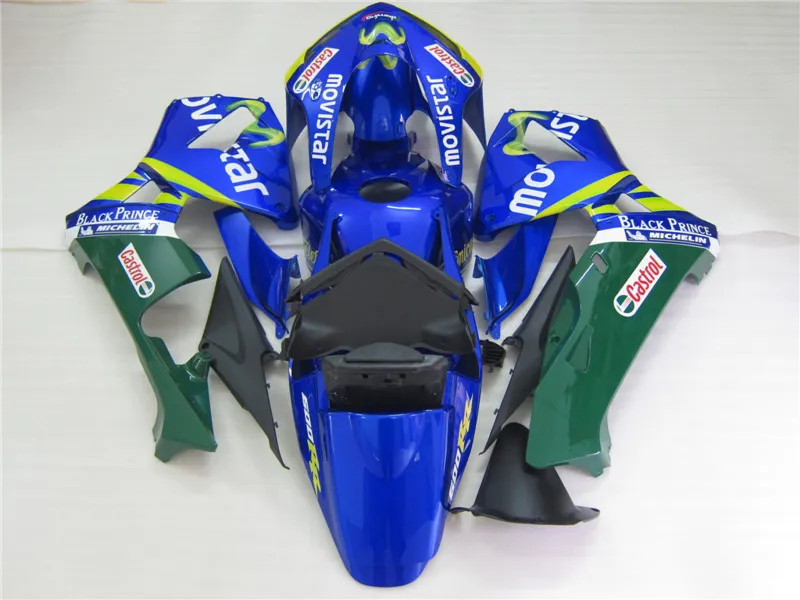 Kit carenatura moto stampaggio ad iniezione Honda CBR600RR 05 carenature blu verde CBR600RR 2005 2006 OT30