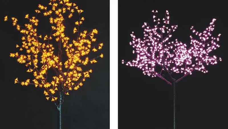 1.5m / 5ft Altezza Albero di Natale artificiale esterni LED Albero di ciliegio in fiore Luce LED Tronco d'albero dritto Albero luminoso a LED