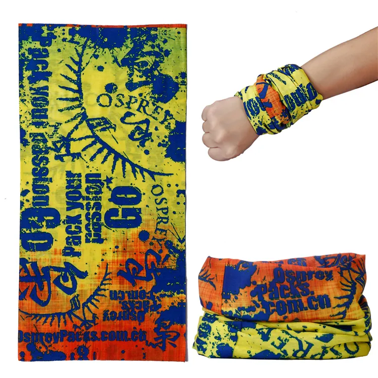 Mode multifunctionele sjaalhoofdband buiten sport tulband zonnebrandcrème magische sjaals sluier fietsen naadloze bandanas 2175