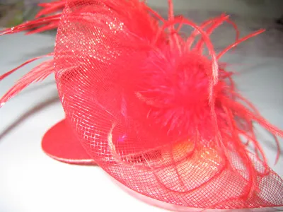 Womens Feather Fasinators hat hair clips Bows Veil Bow Feather Barrette 40pcs/lot #1643 NON BRAND