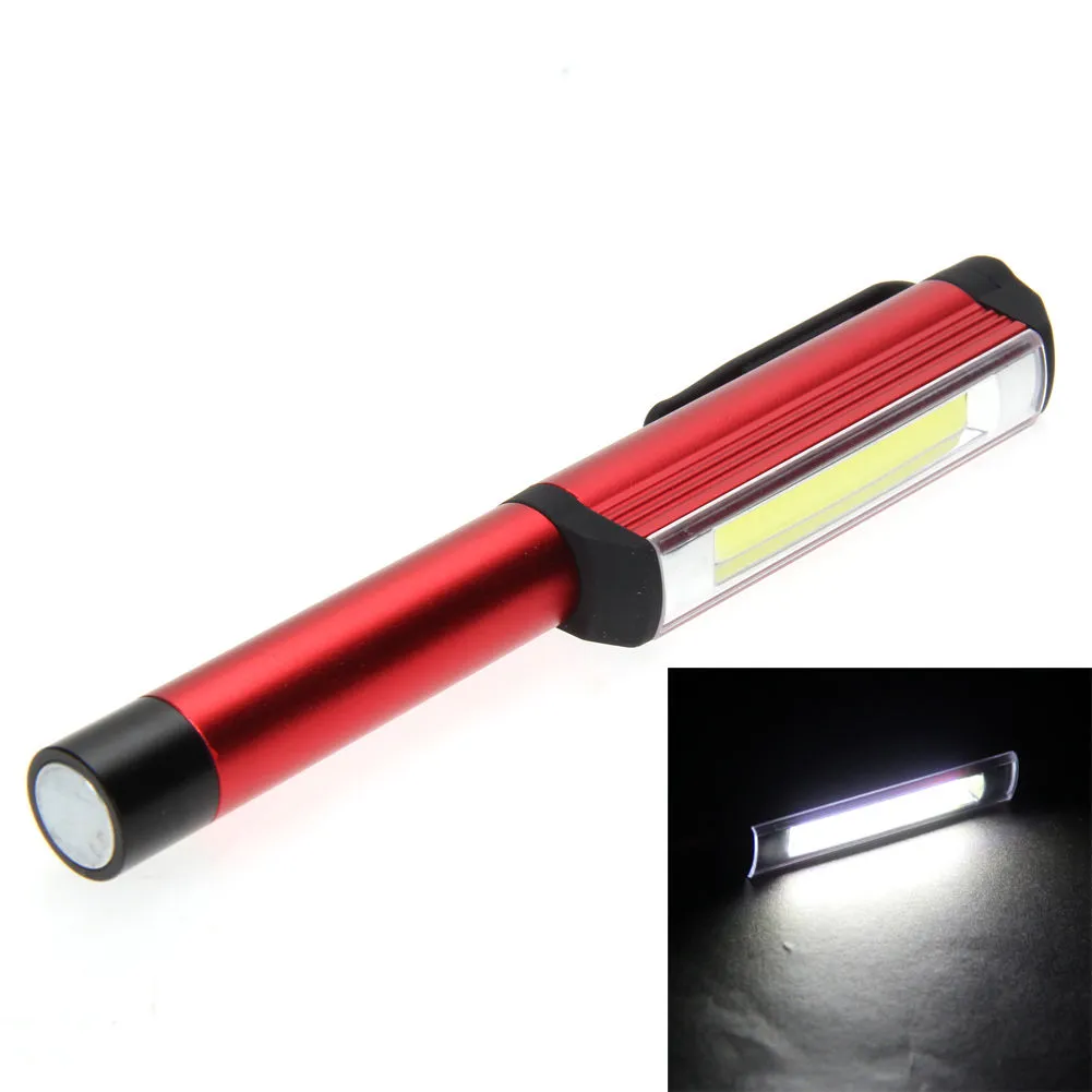 Éclairage 300LM aluminium LED COB stylo torche de poche lampe de travail d'inspection magnétique médecin chirurgical d'urgence réutilisable