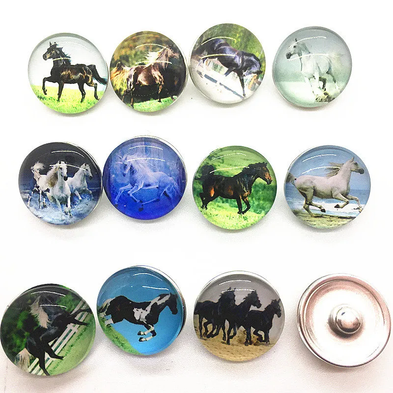 New arriver assorted Interchangeable 18mm snaps buttons Metral Charm Clasps Diy Ginger Snaps Jewelry