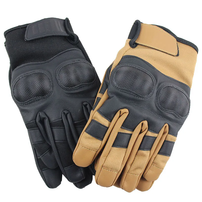 Paintball Airsoft Shooting Hunting Tactical Full Finger Luvas de dedos esportivos ao ar livre Luvas de ciclismo no08-067