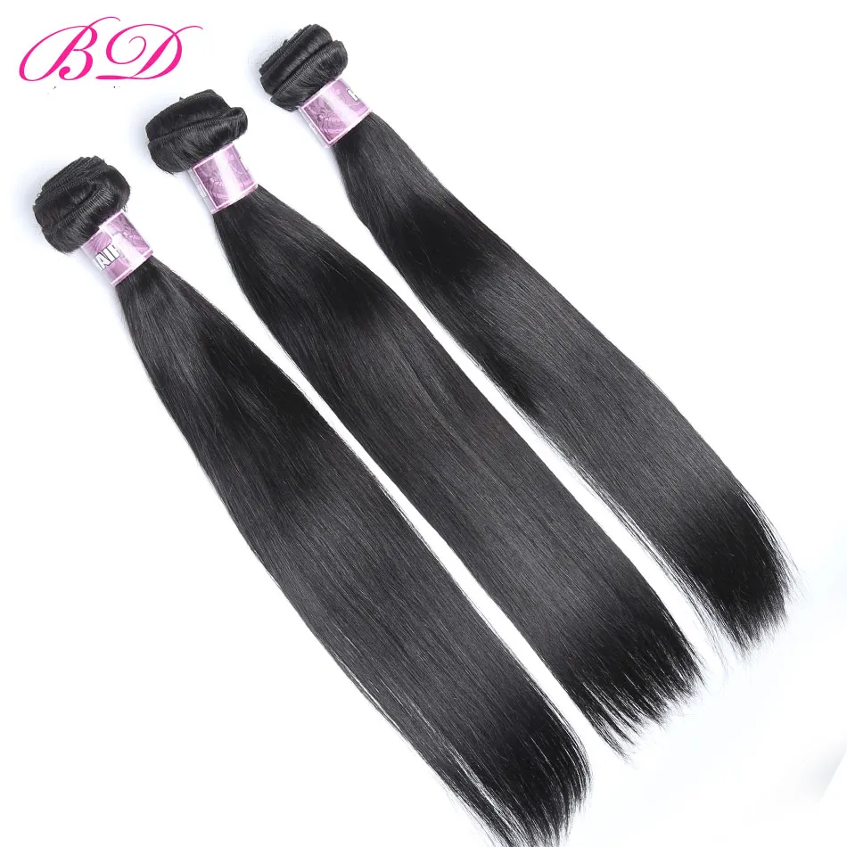 BD BD Straight Lace Human Hair Extensions 1345 Lace Size داخل ثلاث حزم Weaving 52939006983568