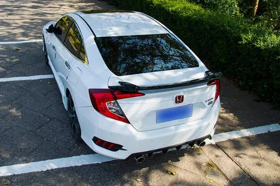 Высокое качество прочного материала ABS с цветом краски заднего крыла спойлер для Honda Civic седан 2016-2020 гг